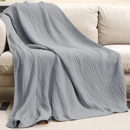 Plaid doux en mousseline