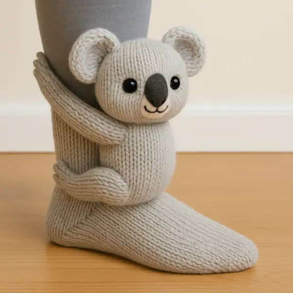 Chaussettes peluche animaux