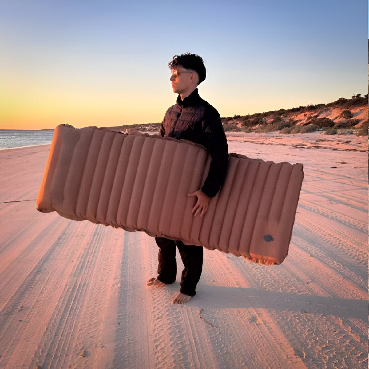 Matelas de Camping Ultraléger – Gonflage Rapide, Compact et Ultra Résistant