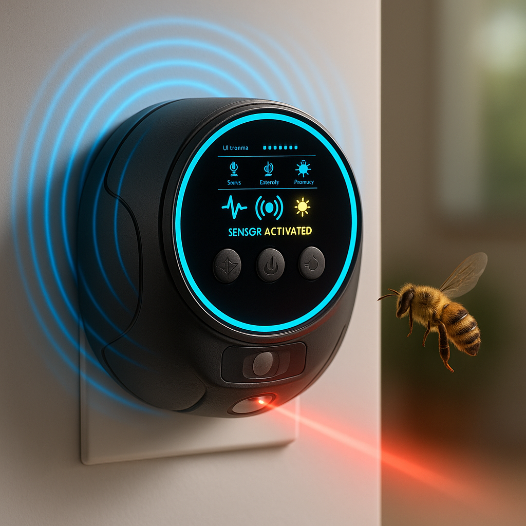 Elsie Ultrasonic Plug-In Pest Deterrent - Indoor and Outdoor, Black or White