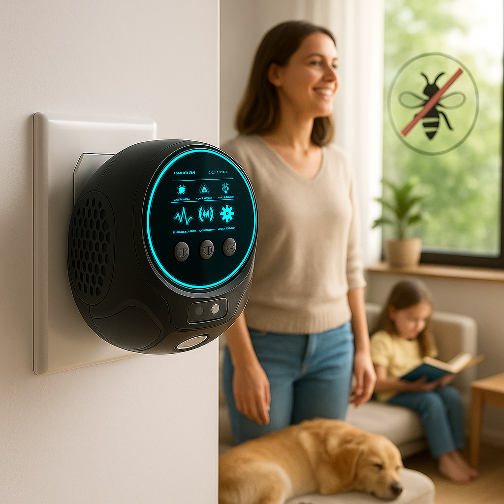 Elsie Ultrasonic Plug-In Pest Deterrent - Indoor and Outdoor, Black or White