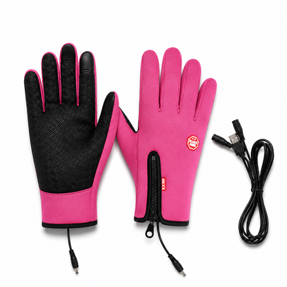 Unisex Heated Winter Gloves with Touchscreen & Waterproof Design