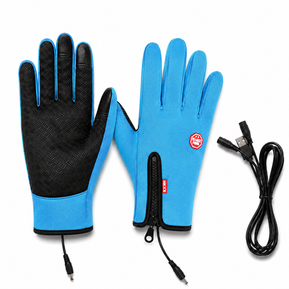 Unisex Heated Winter Gloves with Touchscreen & Waterproof Design