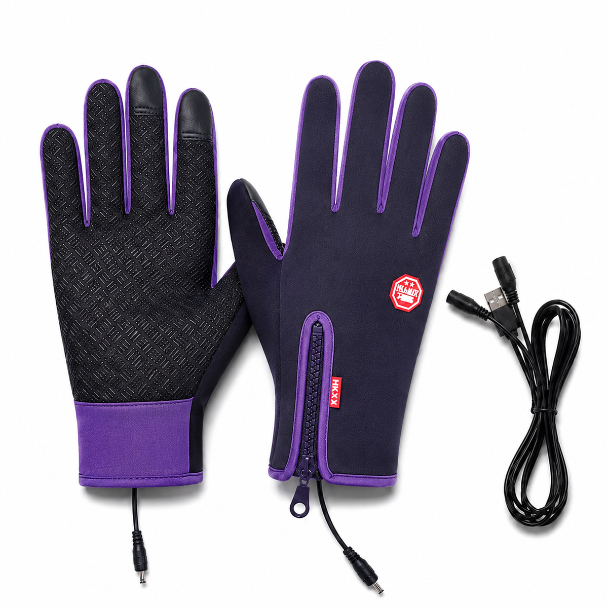 Unisex Heated Winter Gloves with Touchscreen & Waterproof Design