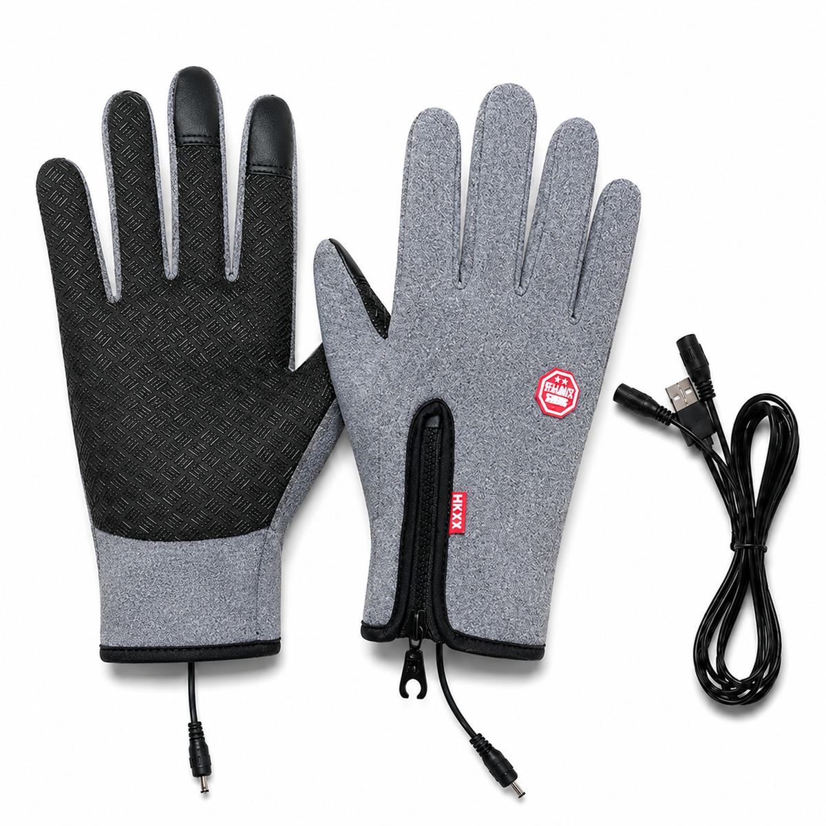 Unisex Heated Winter Gloves with Touchscreen & Waterproof Design