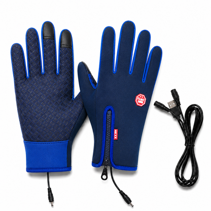Unisex Heated Winter Gloves with Touchscreen & Waterproof Design