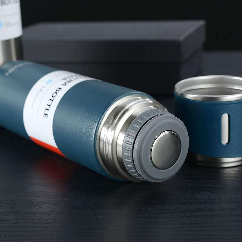 Unisex Portable Insulated Thermos Flask - 12-Hr Hot/Cold Retention