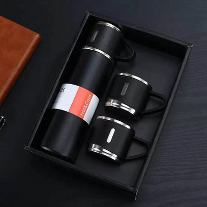 Unisex Portable Insulated Thermos Flask - 12-Hr Hot/Cold Retention