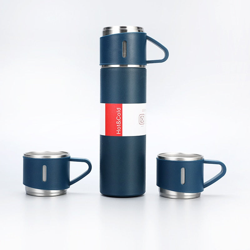 Unisex Portable Insulated Thermos Flask - 12-Hr Hot/Cold Retention