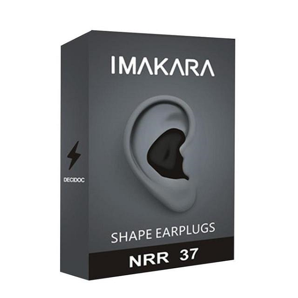 Unisex Reusable Moldable Earplugs for Noise & Water Protection