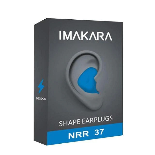 Unisex Reusable Moldable Earplugs for Noise & Water Protection