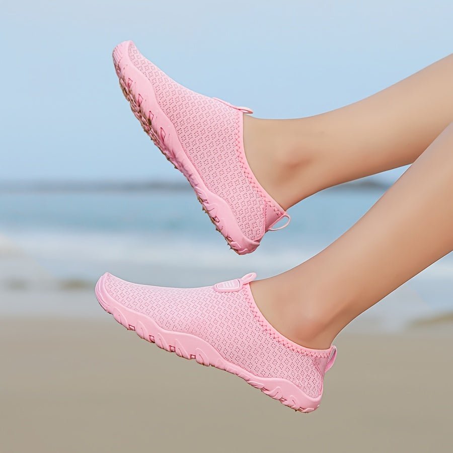 Water Shoes for Women with Quick Dry Breathable Mesh Upper and Non-Slip Rubber Sole – Ideal Beach and Swim Shoes
