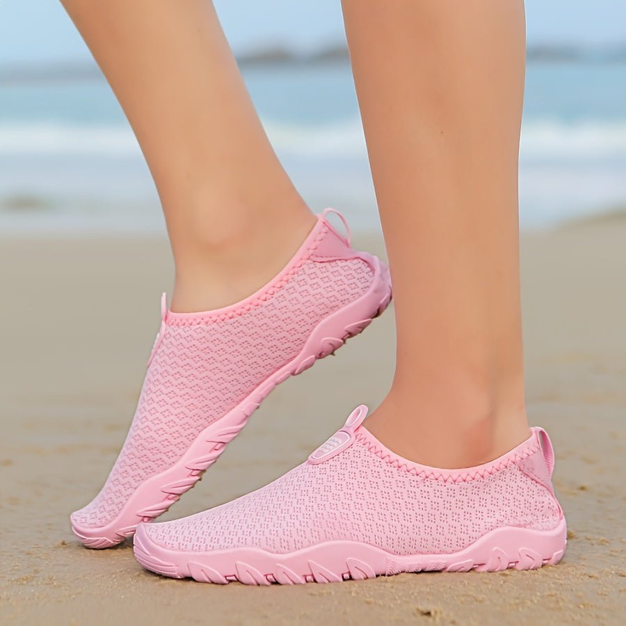 Water Shoes for Women with Quick Dry Breathable Mesh Upper and Non-Slip Rubber Sole – Ideal Beach and Swim Shoes