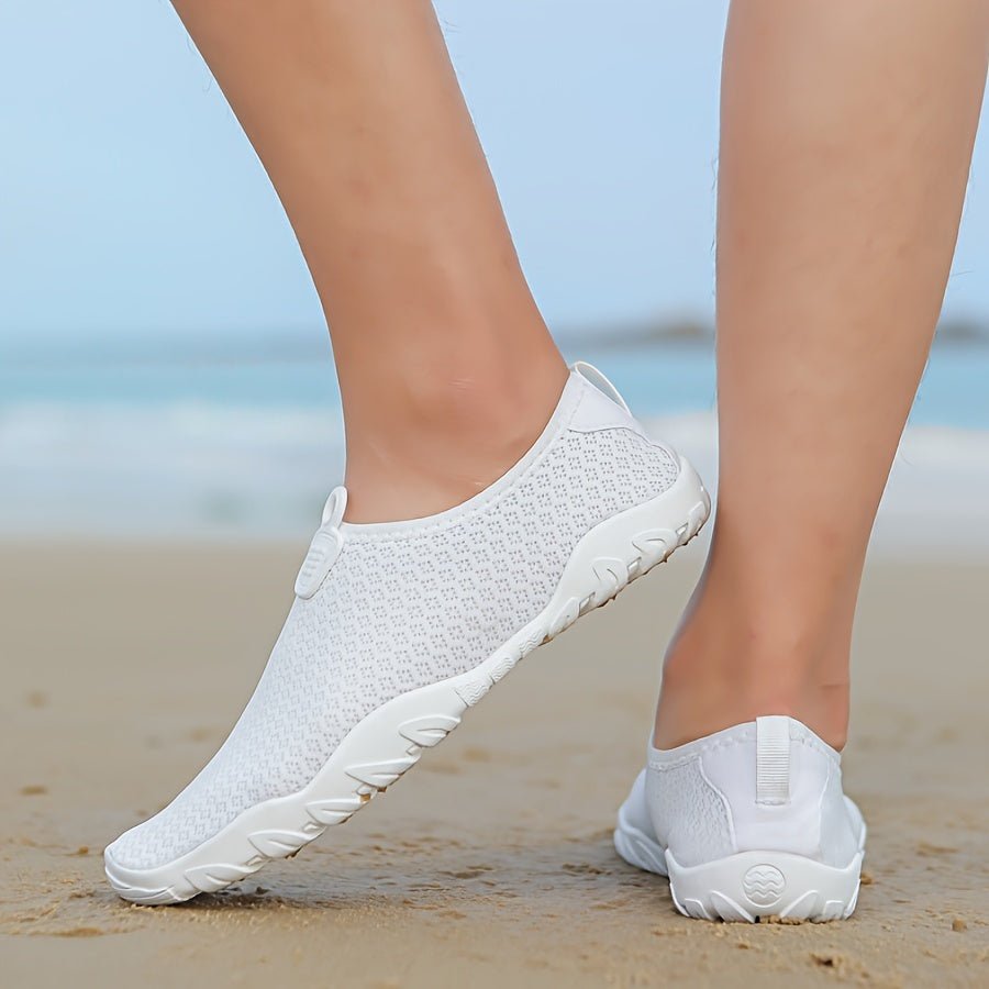 Water Shoes for Women with Quick Dry Breathable Mesh Upper and Non-Slip Rubber Sole – Ideal Beach and Swim Shoes