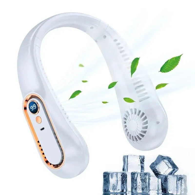 Ventilateur de Cou Silencieux & Portable – Fraîcheur Mains Libres au Quotidien
