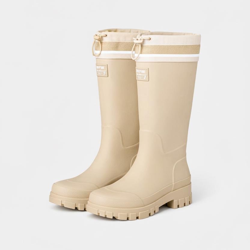 Women's Waterproof Rain Boots: Durable Slip-On for Wet Weather