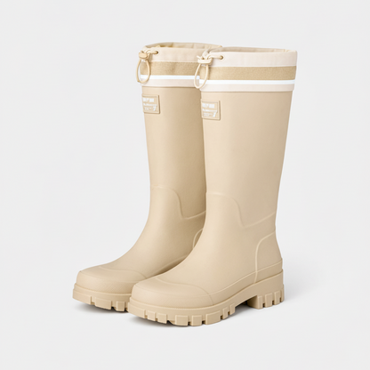 Women's Waterproof Rain Boots: Durable Slip-On for Wet Weather