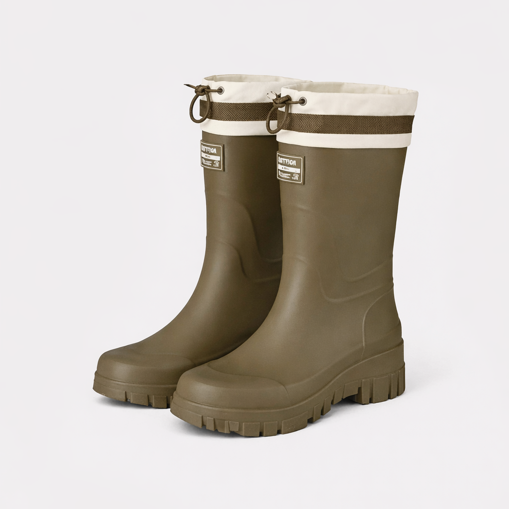 Women's Waterproof Rain Boots: Durable Slip-On for Wet Weather