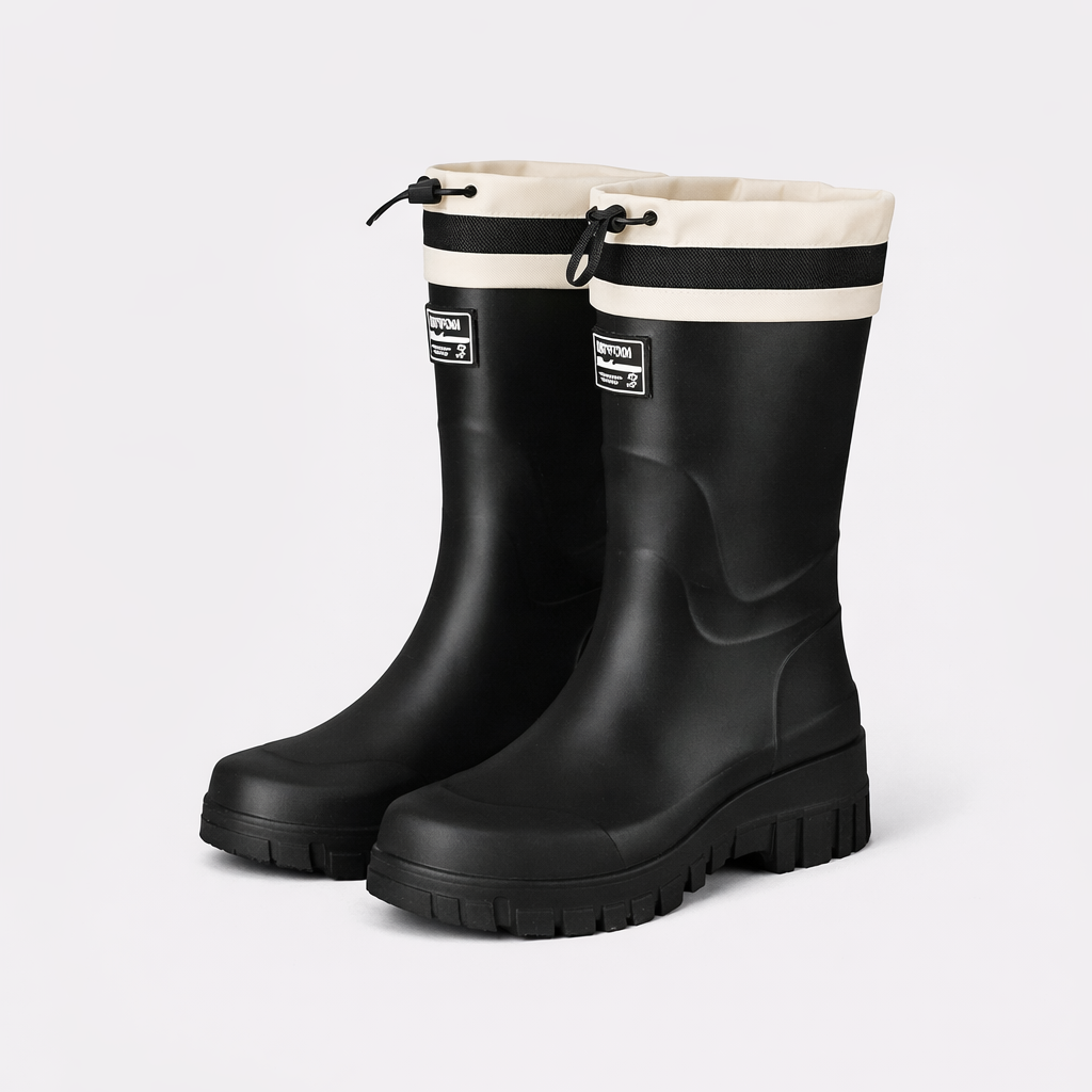 Women's Waterproof Rain Boots: Durable Slip-On for Wet Weather