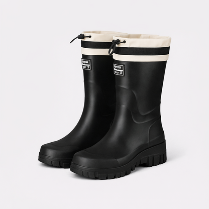 Women's Waterproof Rain Boots: Durable Slip-On for Wet Weather