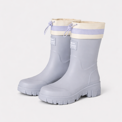 Women's Waterproof Rain Boots: Durable Slip-On for Wet Weather